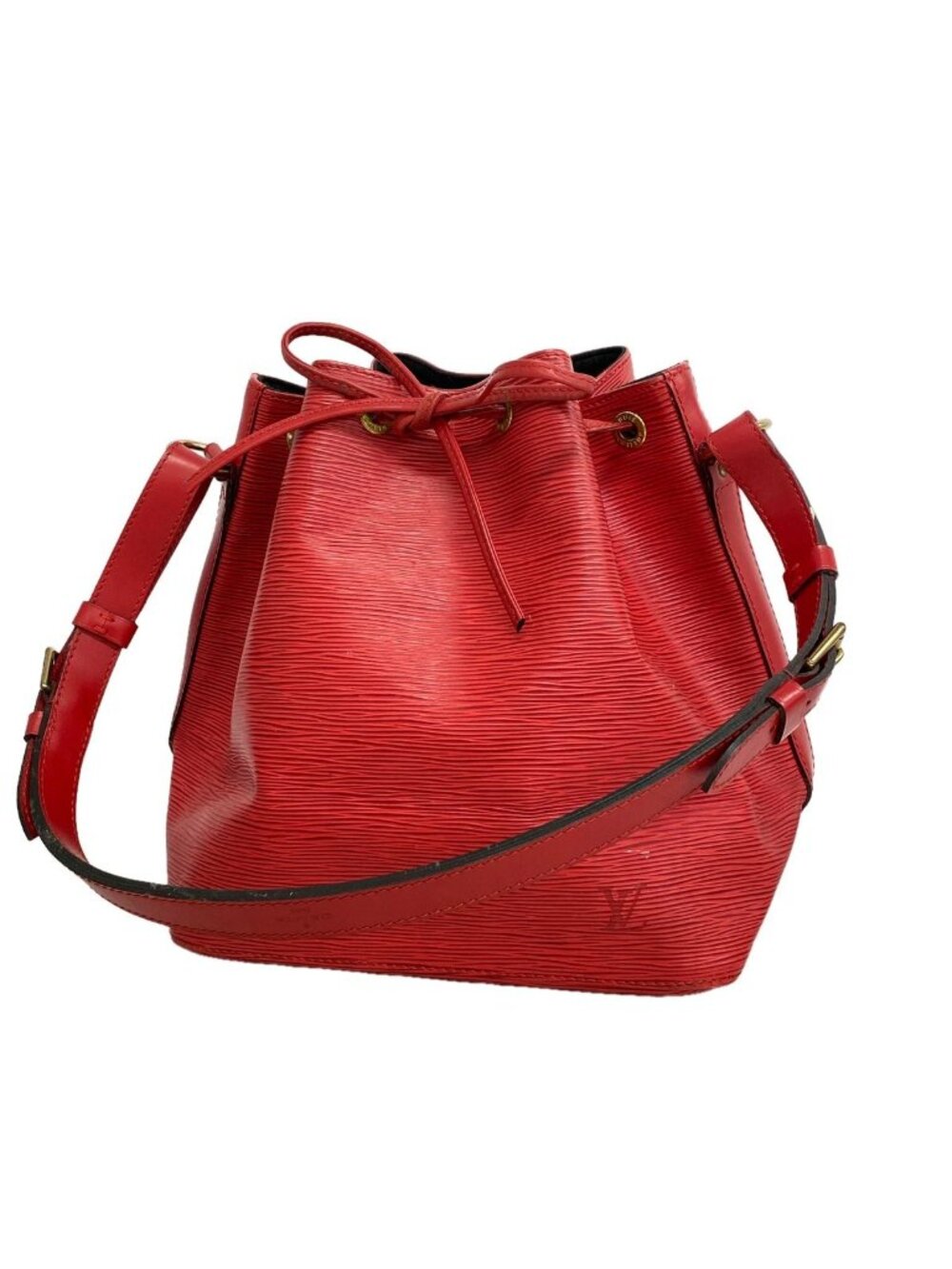 Louis Vuitton Shoulder Bag Epi Petit Noe Castilian Red